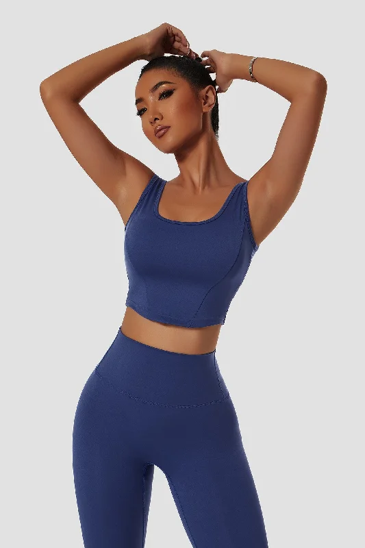 Yoga Bar with Organic Coconut Oil -Corset Seamed Tank Top