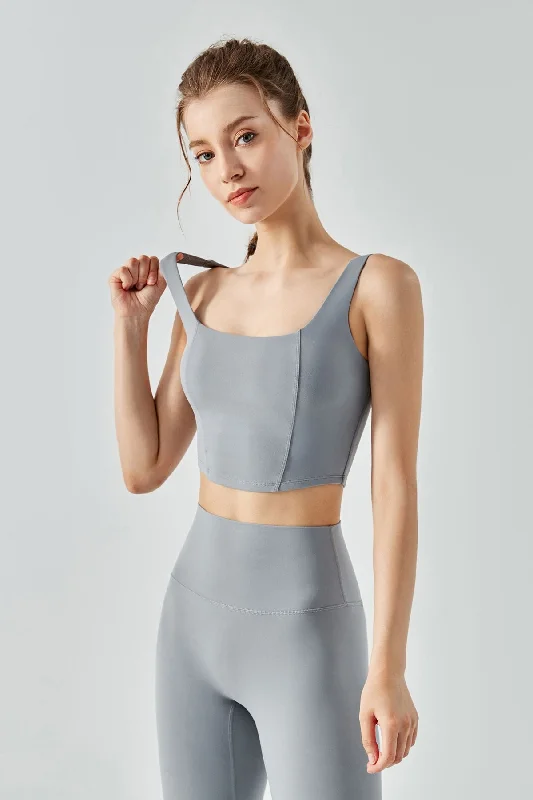 Yoga Bars for Clean Fuel -Seamed Crop Corset Top