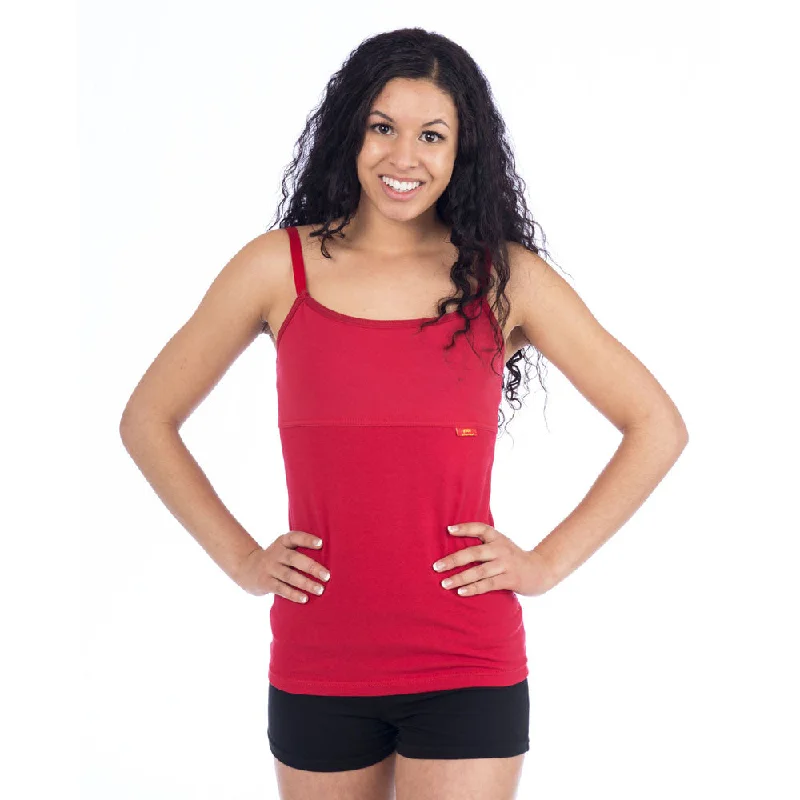 Yoga Tops for Better Movement -Strength Yoga Tank Camisole - Red