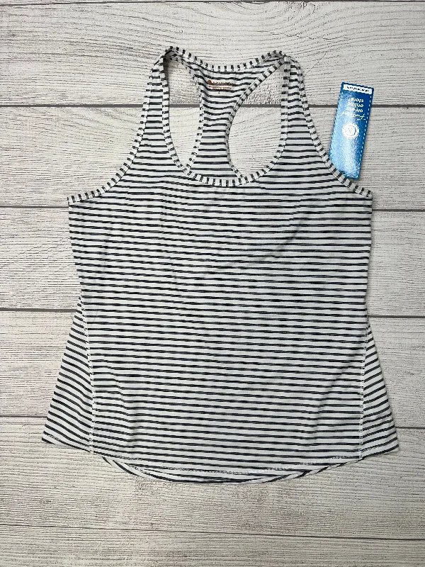 Yoga Tops for Body Movement -Striped Athletic Tank Top Athleta, Size L