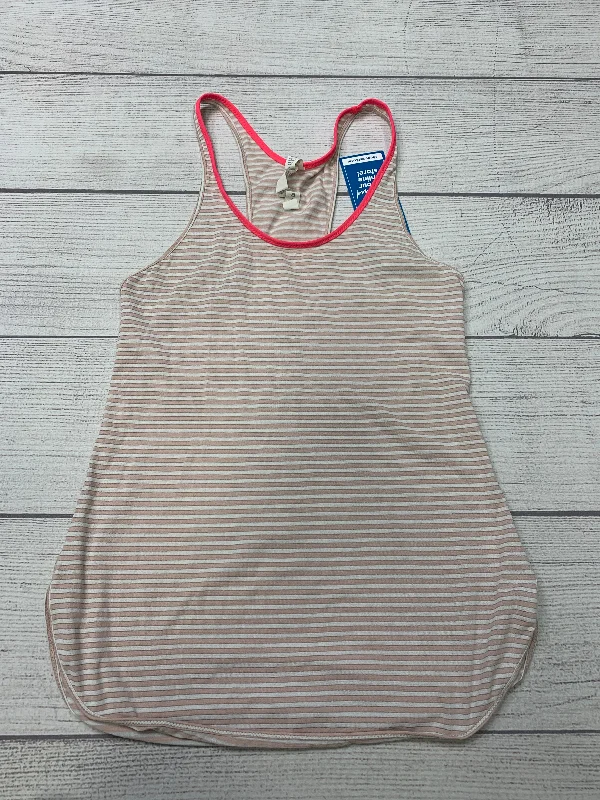 Stylish Yoga Tops for Fitness Routine -Striped Athletic Tank Top Lululemon, Size 4