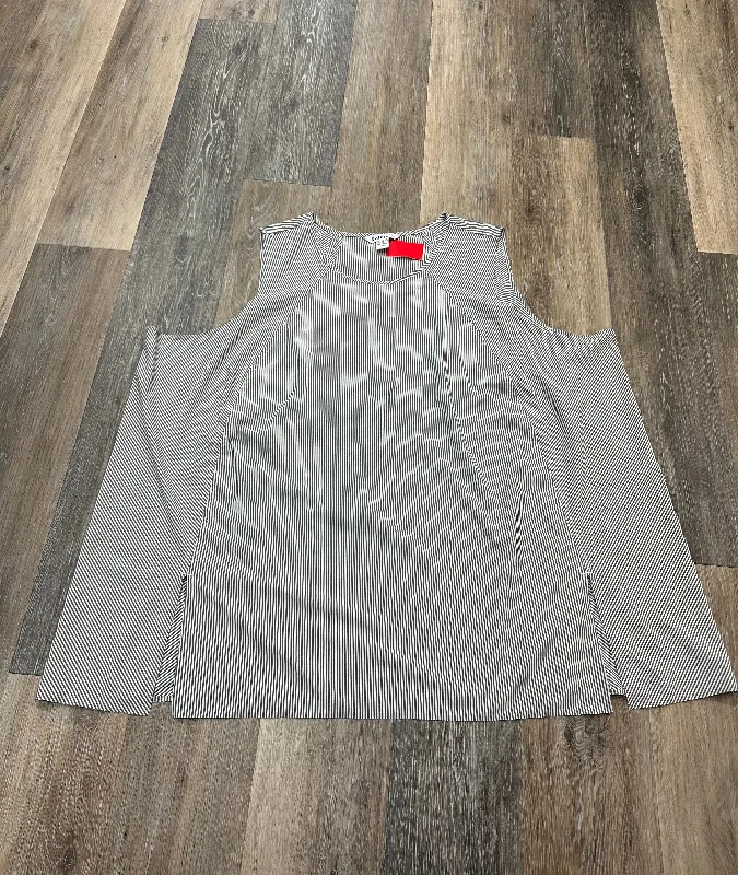 Soft and Comfortable Yoga Tops -Striped Pattern Athletic Tank Top Athleta, Size 3x