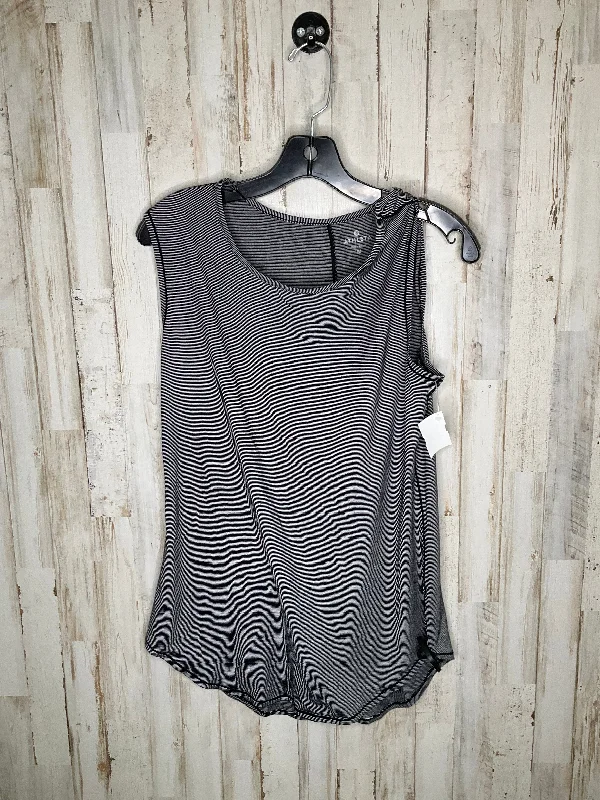 Yoga Tops with Adjustable Fit for Custom Support -Striped Pattern Athletic Tank Top Athleta, Size M