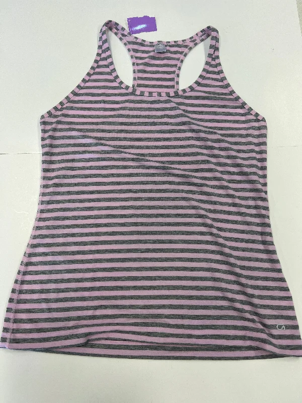 Loose-Fitting Yoga Tops -Striped Pattern Athletic Tank Top Gap, Size L