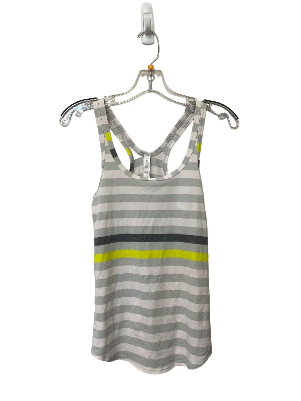 Premium Yoga Tops for Women -Striped Pattern Athletic Tank Top Lululemon, Size 6