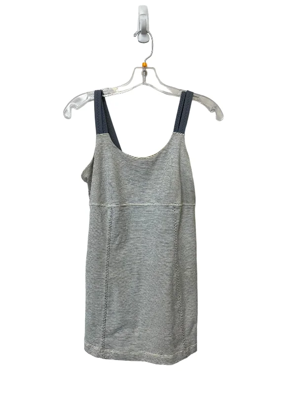 Loose Fit Yoga Tops for Comfort -Striped Pattern Athletic Tank Top Lululemon, Size 8