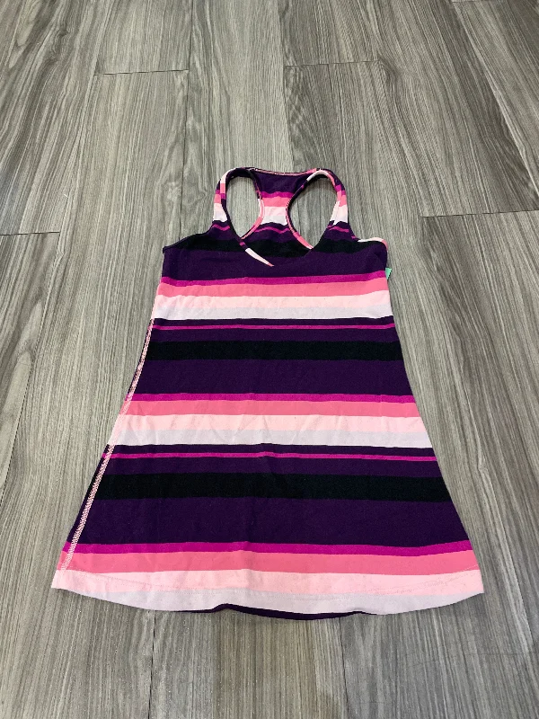Yoga Tops for Comfortable and Flexible Movement -Striped Pattern Athletic Tank Top Lululemon, Size S