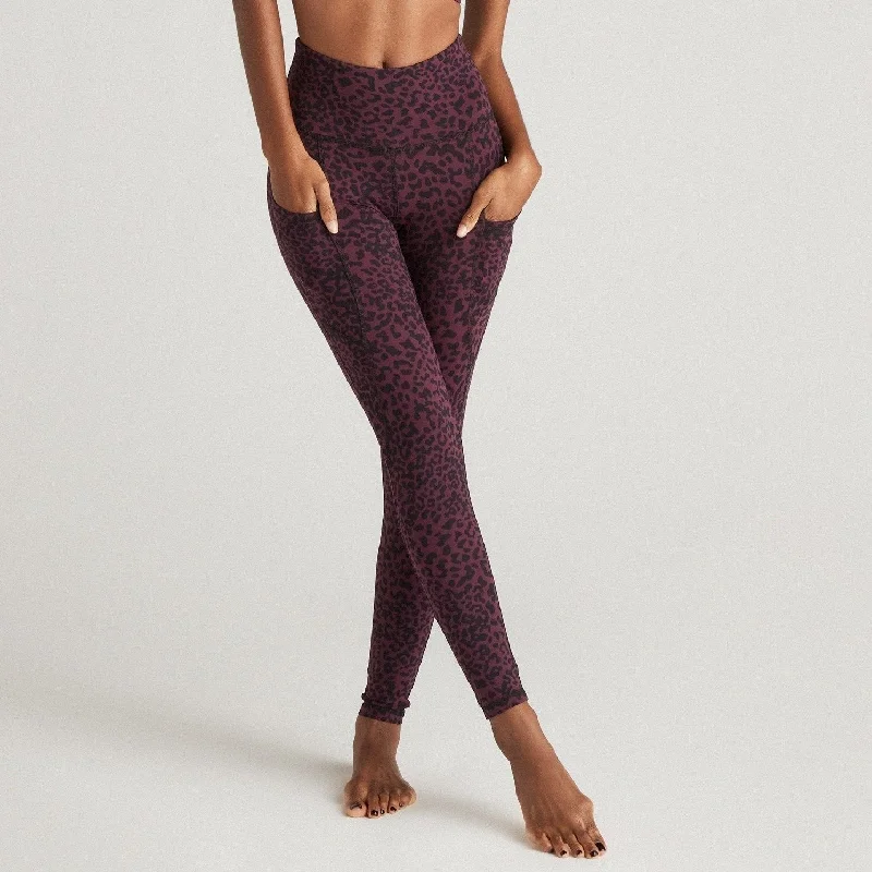Yoga Pants for Flexibility and Comfort -Flynn Ankle -  Ruby Cheetah Leggings