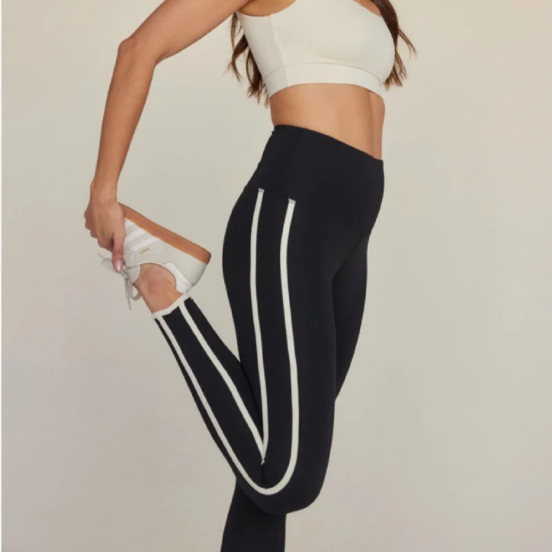 Yoga Pants with a Relaxed Fit -Havana Ankle Legging - Black/Shell