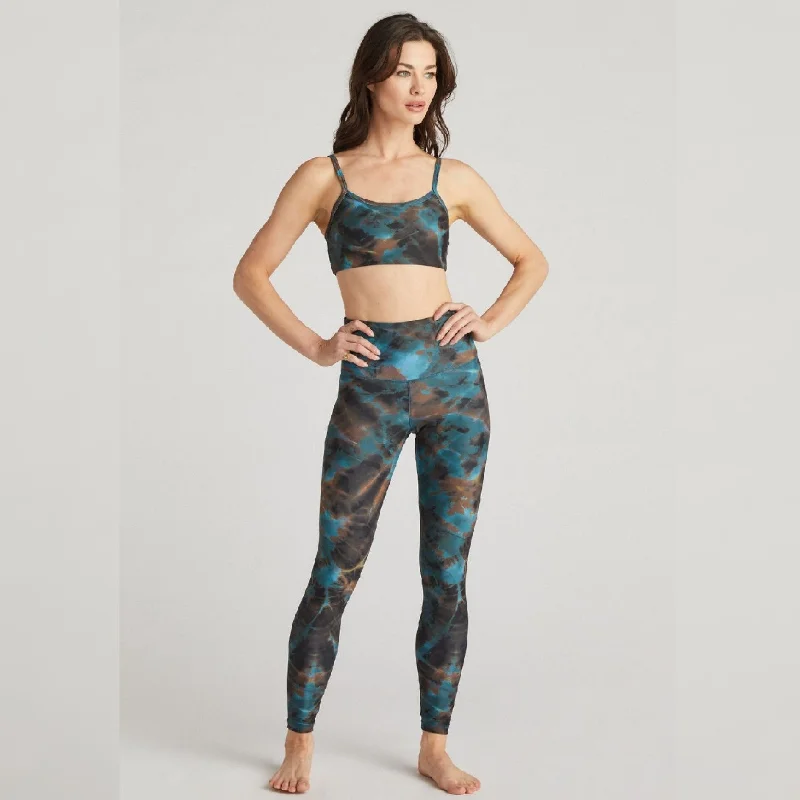 Stylish Yoga Pants -Teagan Leggings - Marine Tie Dye