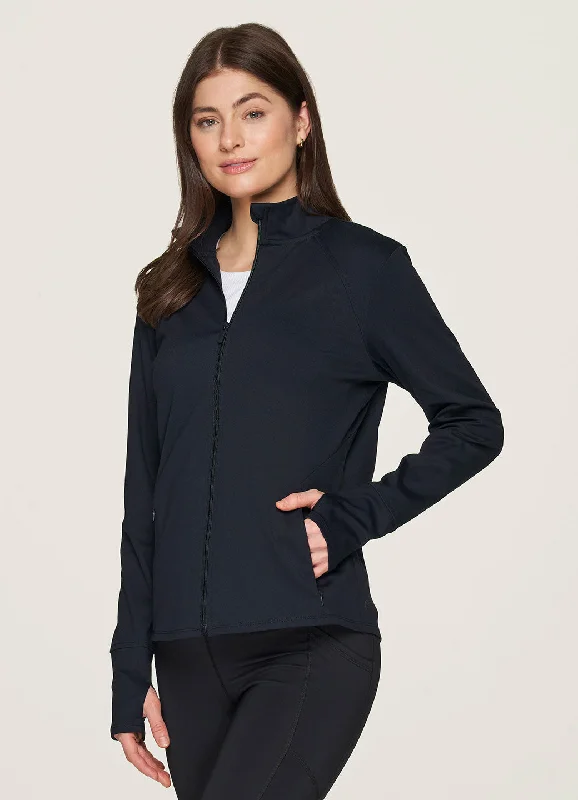 Yoga Tops with Adjustable Straps -Studio To Street Super Soft Mock Neck Jacket