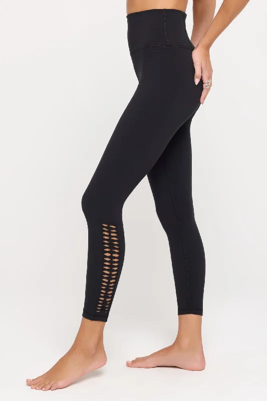 Supportive Yoga Pants -Ada Crochet HW 7/8 Legging