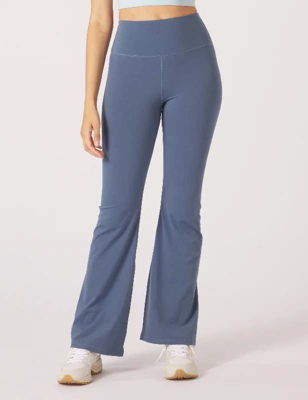 Yoga Pants with Stretch for Every Pose -Sultry Flare: Washed Blue
