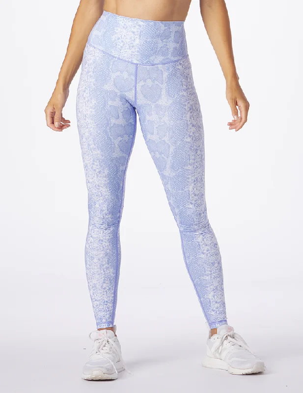 Yoga Pants with Built-in Support -Sultry Legging Print: Lilac Snake