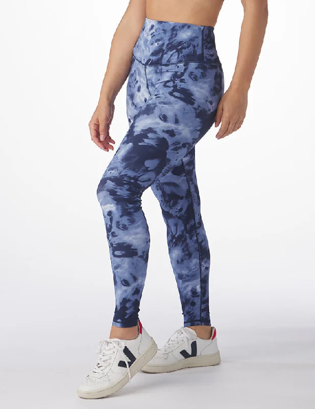 Women's Yoga Pants for Intense Workouts -Sultry Legging Rib: Nautical Wash