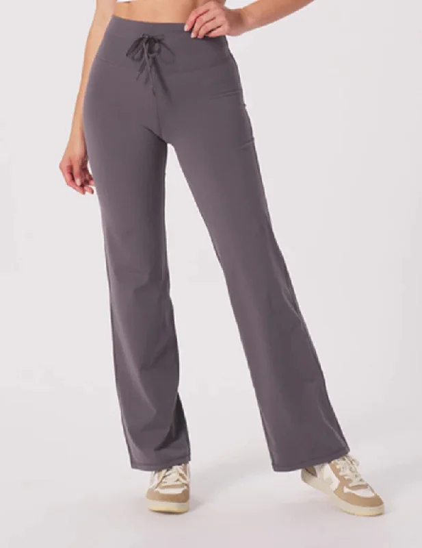 Yoga Shorts for Athletes -Sultry Straight Leg - Charcoal - Restocks in October