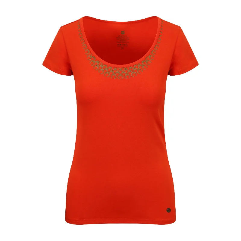 Yoga Tops with Stretchable Fabric for Movement -Sun Salutation Tee