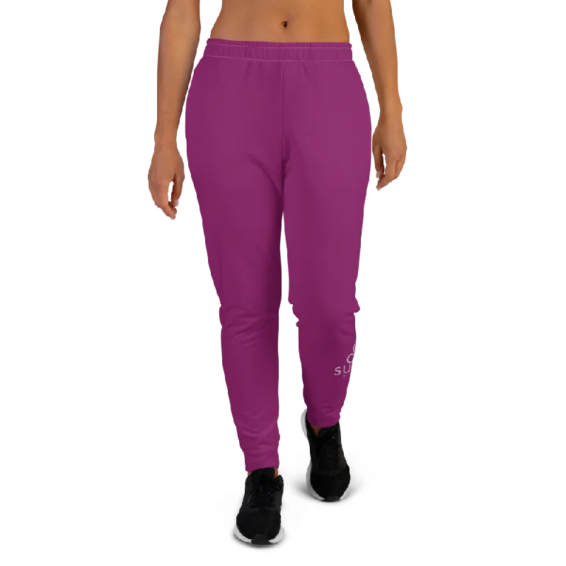 Comfortable Fit Yoga Pants -Sunia Yoga Eggplant Women's Joggers