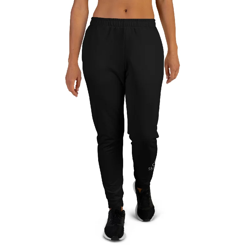 Yoga Pants for Maximum Flexibility -Sunia Yoga Solid Black Women's Joggers