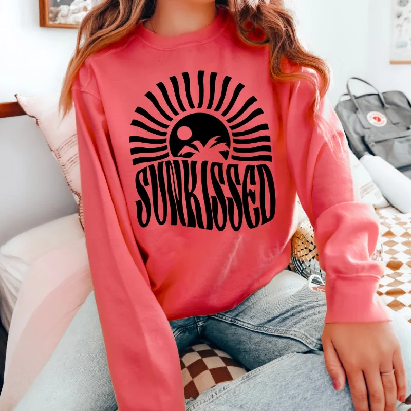 Comfortable Yoga Tops for Hot Yoga -Sunkissed • Watermelon Long Sleeve