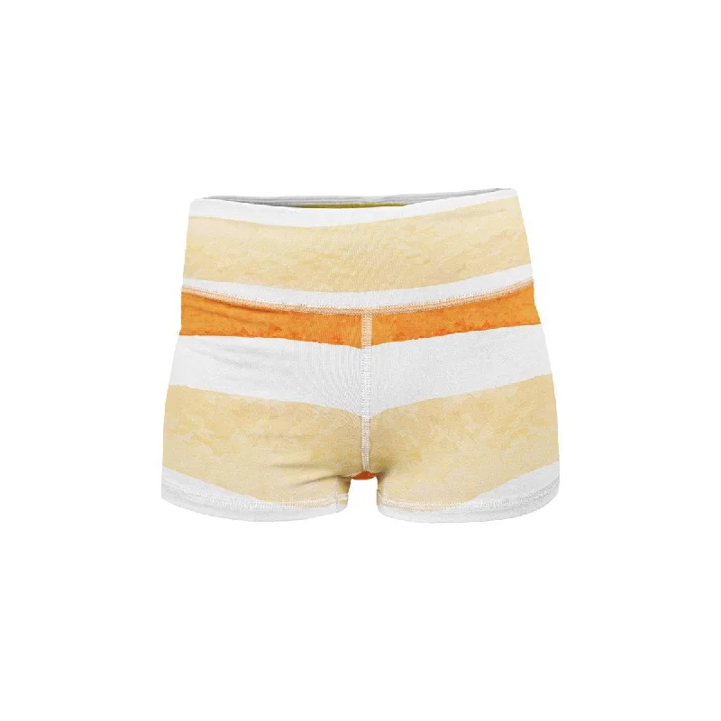 Premium Yoga Shorts for Comfort -Sunny Stripes Yoga Shorts
