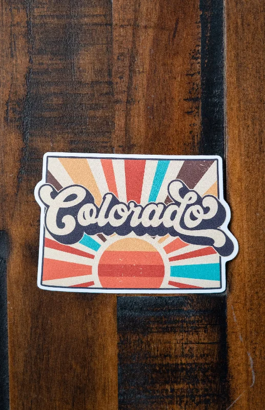 Comfortable Yoga Pants for Hot Weather -Sunrise Colorful Colorado Sticker