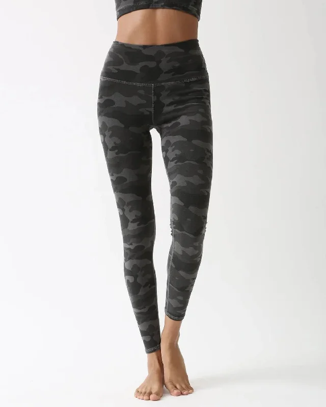 Yoga Shorts for Flexibility and Performance -Sunset Leggings In Camo Shadow