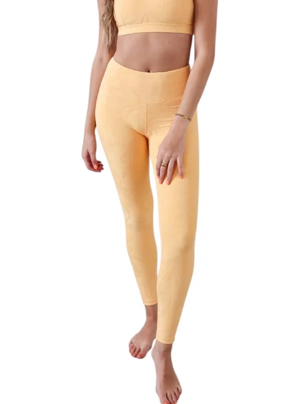 Soft Yoga Shorts for Yoga Poses and Practice -Sunshine Highwaist Leggings In Yellow
