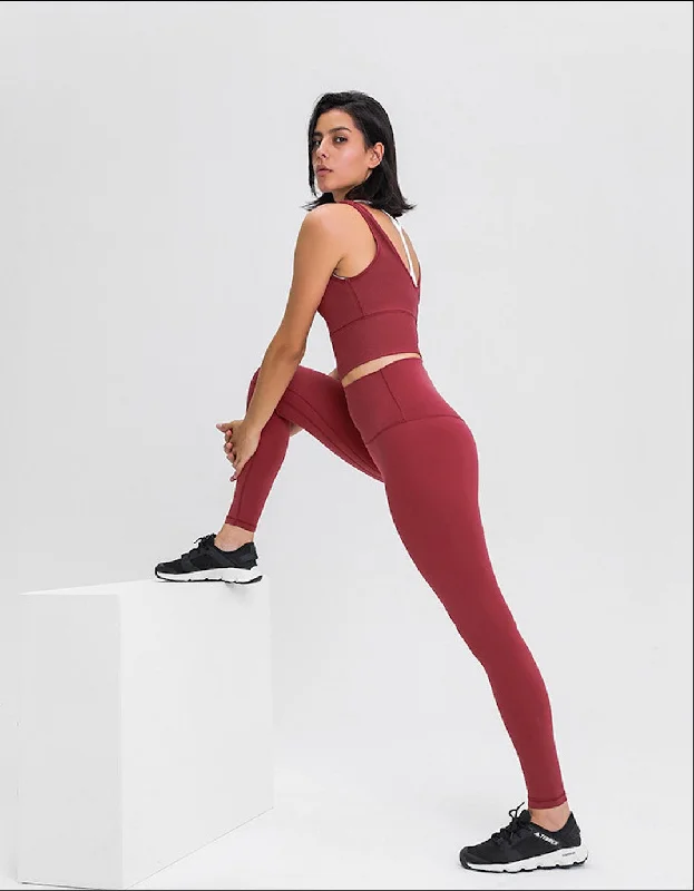Tight Fit Compression Yoga Pants -Supremacy Rouge Leggings