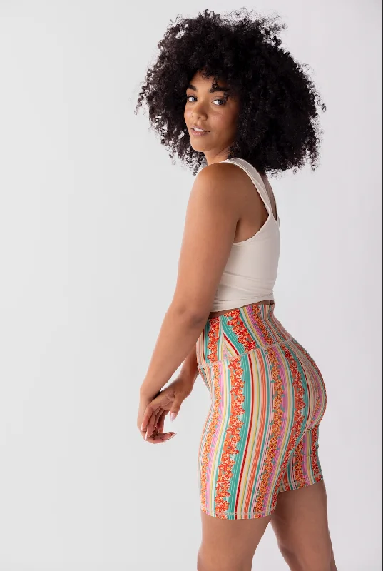 Soft Yoga Shorts for Yoga Poses -Swaay Shorts - Vintage Miami