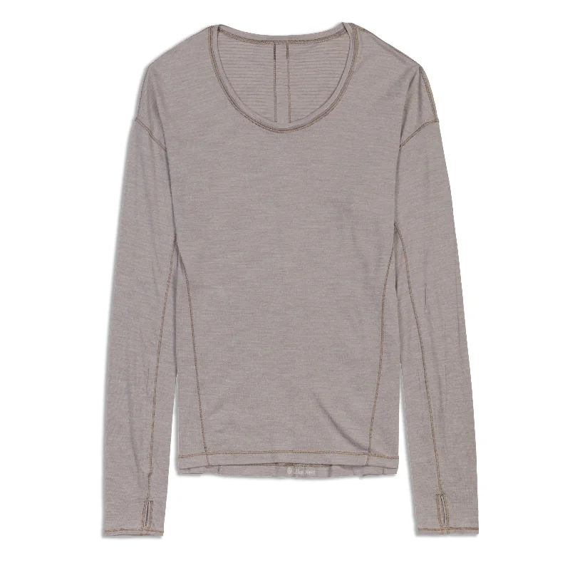 Women's Yoga Tops for Comfort and Flexibility -Sweat Embrace Long Sleeve Shirt - Resale Women's Yoga Tops for Comfort and Flexibility -Sweat Embrace Long Sleeve Shirt - Resale