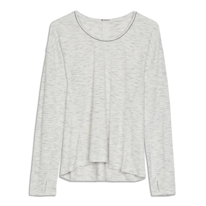 Yoga Tops with Customizable Fit for Every Body -Sweat Embrace Long Sleeve Shirt - Resale