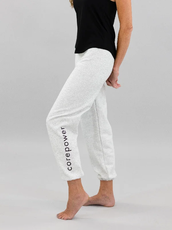 Yoga Pants for All Body Types -CorePower Yoga Ash Heather Sweatpant