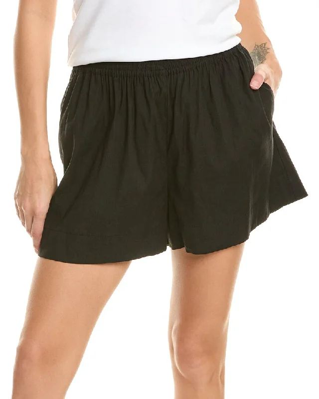 Yoga Shorts for Studio and Gym -Sweaty Betty Stretch Linen-Blend Short