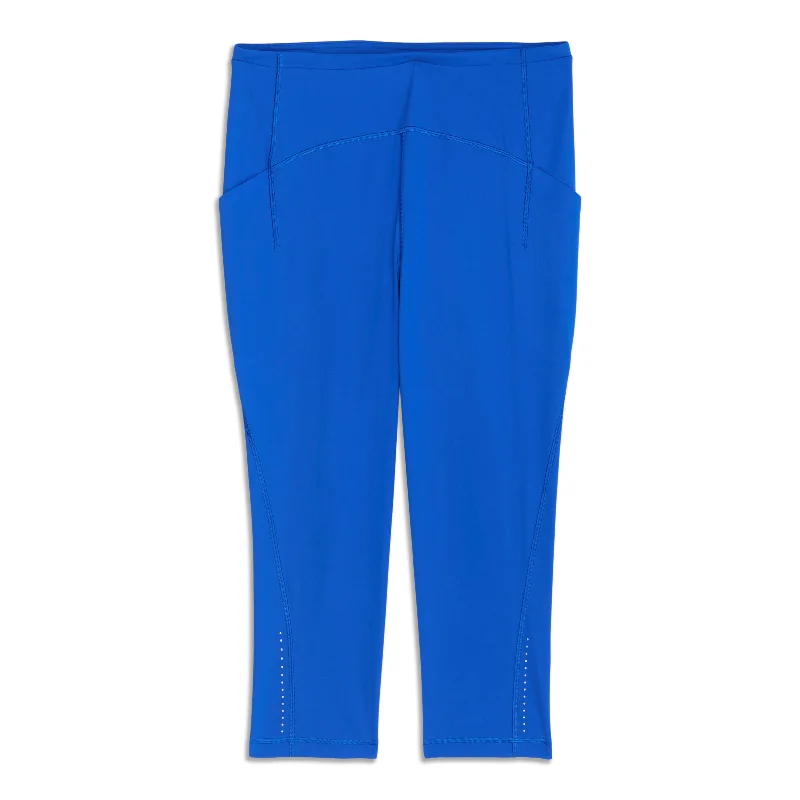 Black Yoga Pants -Swift Speed High Rise Crop - Resale