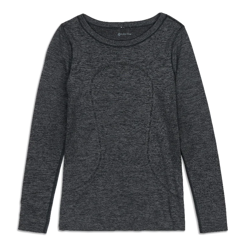 Yoga Tops with Relaxed Fit for Poses -Swiftly Relaxed Long Sleeve Shirt - Resale