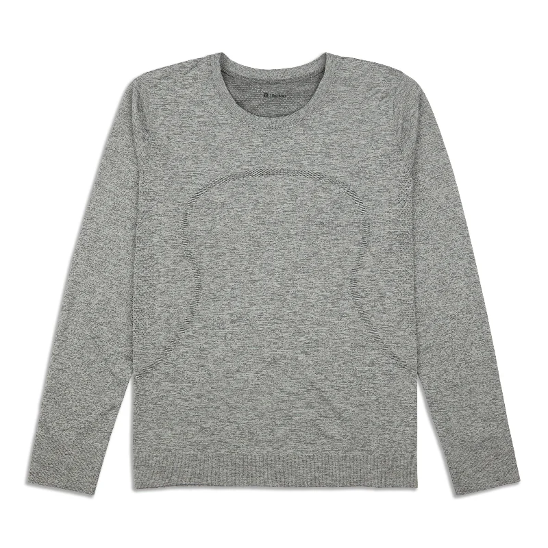 Stylish Yoga Tops for Flexibility and Comfort -Swiftly Relaxed Long-Sleeve Shirt - Resale Stylish Yoga Tops for Flexibility and Comfort -Swiftly Relaxed Long-Sleeve Shirt - Resale