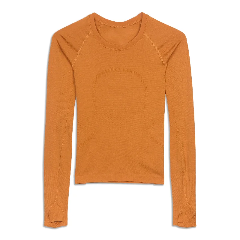 Yoga Tops with Stretchy Material for Full Range of Motion -Swiftly Tech Long Sleeve Shirt 2.0 - Resale Yoga Tops with Stretchy Material for Full Range of Motion -Swiftly Tech Long Sleeve Shirt 2.0 - Resale