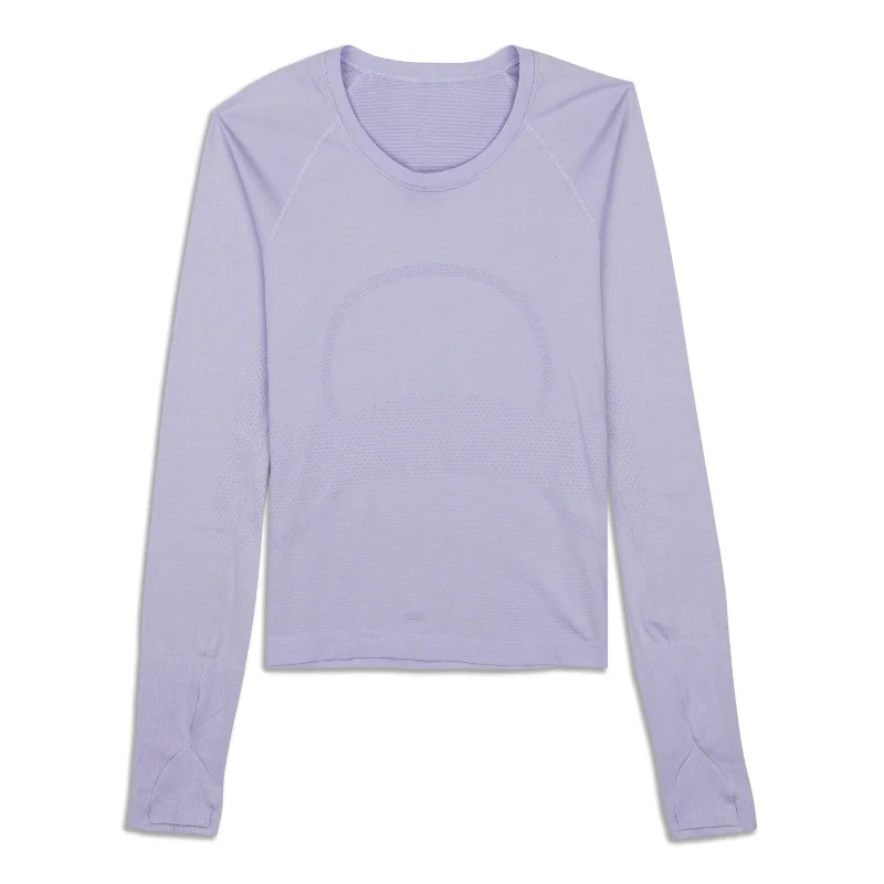 Fitted Yoga Tops for Yoga Class -Swiftly Tech Long-Sleeve Shirt 2.0 - Resale