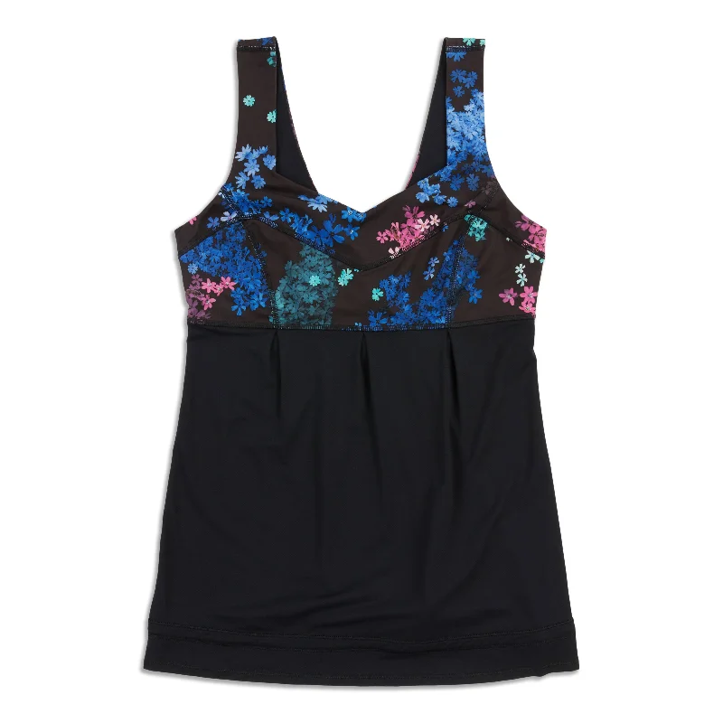 Yoga Tops with Breathable Mesh Details -Tame Me Tank Top - Resale