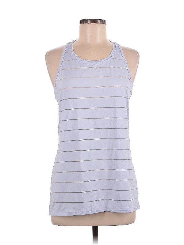 Women's Yoga Tops with Mesh Panels -Tank Top