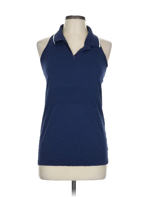 Women's Yoga Tops with Mesh Panels -Tank Top
