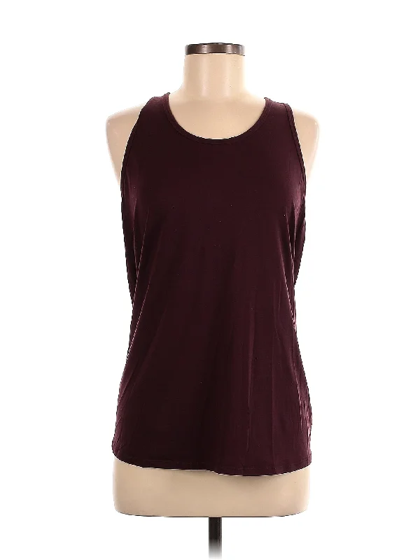 High-Cut Yoga Tops for More Coverage -Tank Top