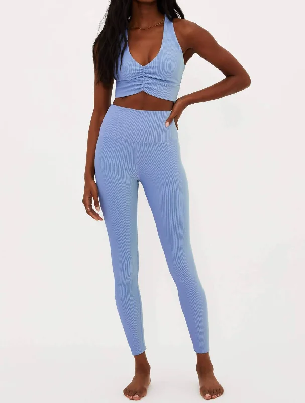 Yoga Shorts for Flexibility and Strengthening -Tayler Legging Pants In Seashore