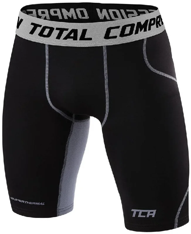 Yoga Shorts for Relaxation and Strength -TCA SuperThermal Compression Mens Short Running Tights - Black Yoga Shorts for Relaxation and Strength -TCA SuperThermal Compression Mens Short Running Tights - Black