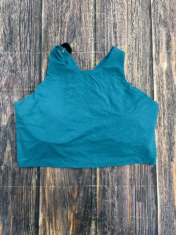 Soft Yoga Tops for Women -Teal Athletic Tank Top Athleta, Size 2x