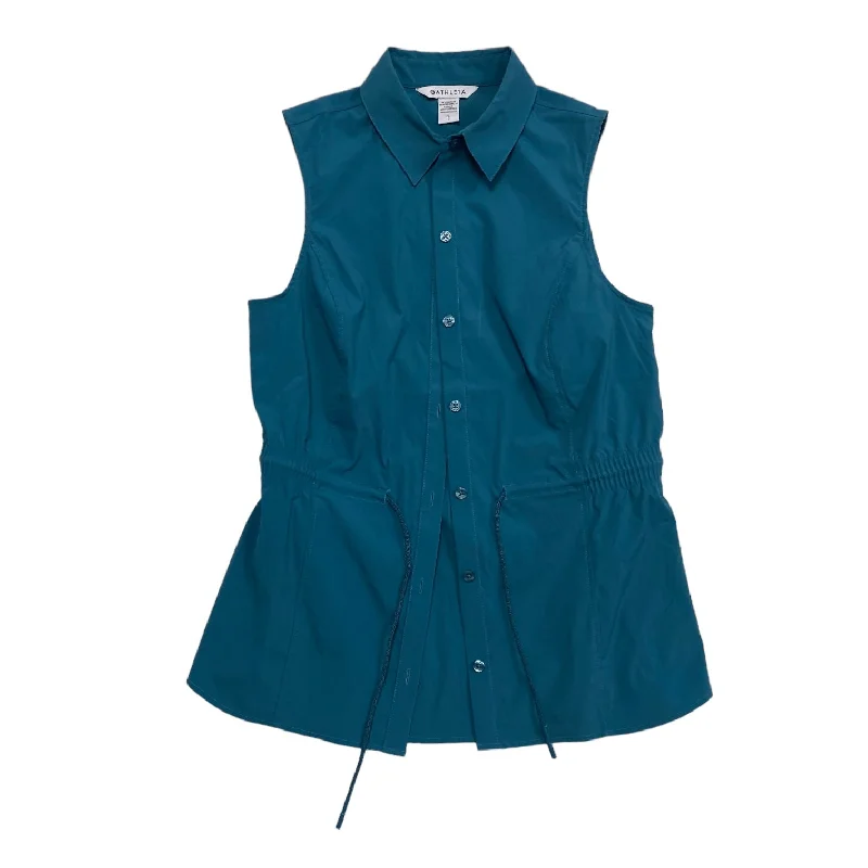 Women's Yoga Tops with Performance Features -Teal Athletic Tank Top Athleta, Size S