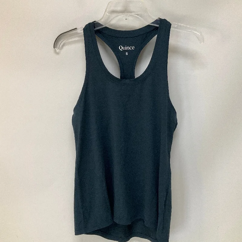 Yoga Tops with Built-In Support -Teal Athletic Tank Top Cmb, Size S