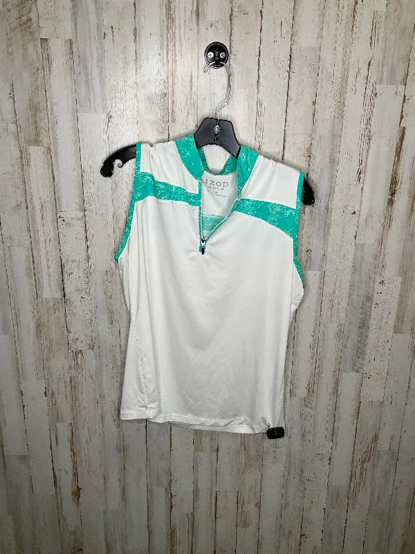 Yoga Tops for Flexibility and Relaxation -Teal Athletic Tank Top Izod, Size L