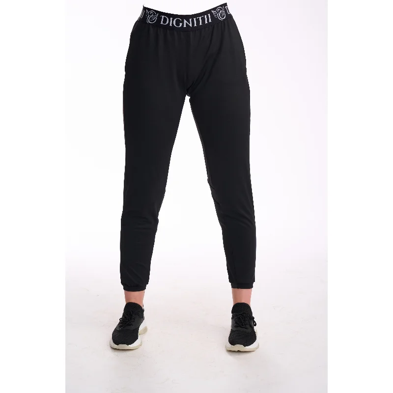 Yoga Pants with Pockets -Tech Loose Leggings - Black